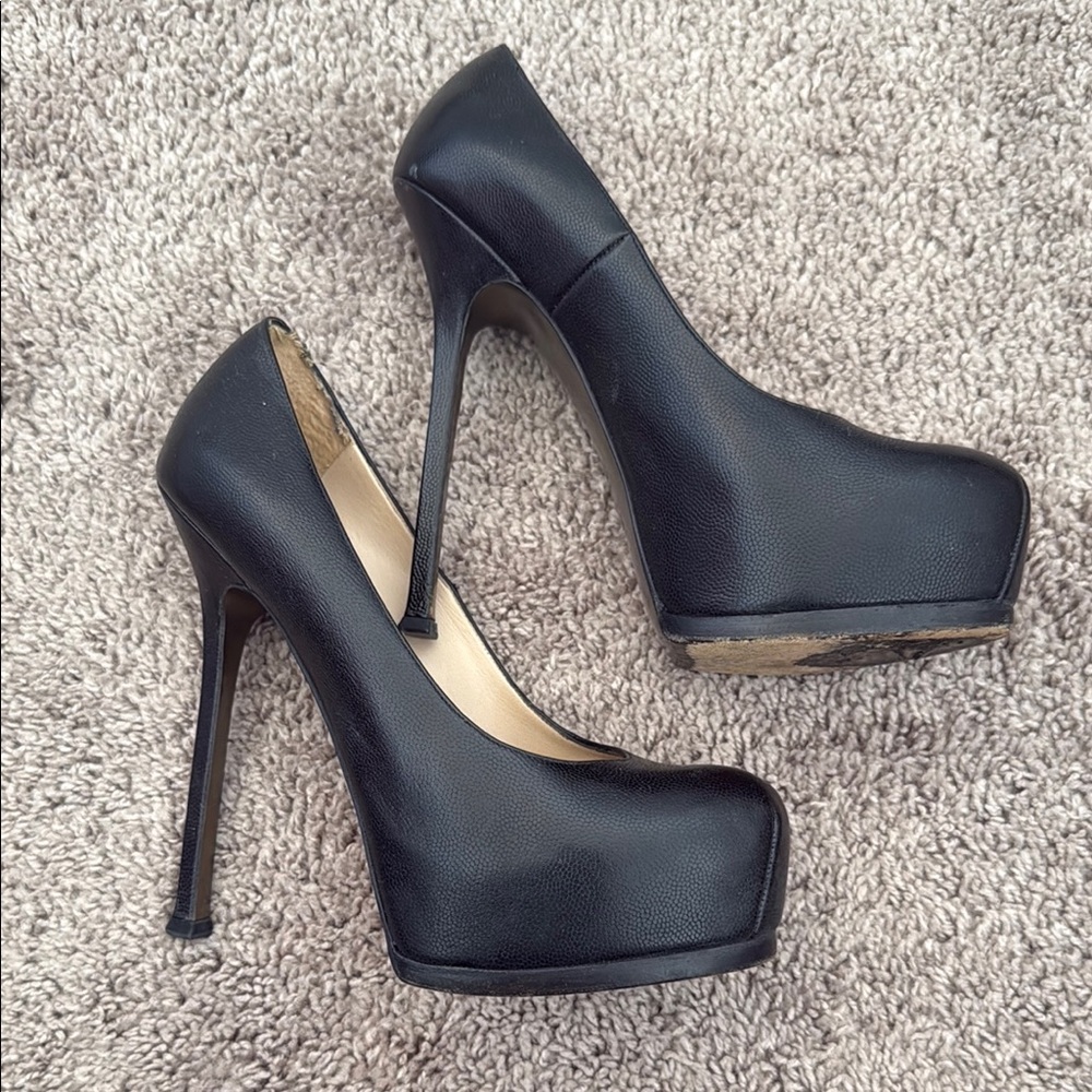 SAINT LAURENT - Vernigolf Tribtoo 105 Platform Pumps size 40!